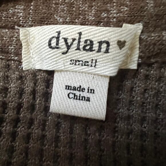 Dylan Shacket Womens Small Waffle Knit Button Front Boho Minimalist Streetwear - Picture 2 of 13